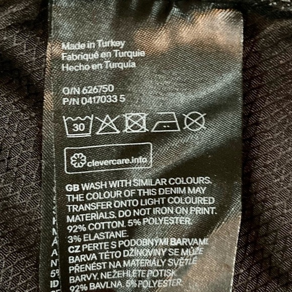 &Denim 360* Stretch Black Wash High Waist Skinny Jeans,‎ size 31 x 32 - Picture 10 of 13